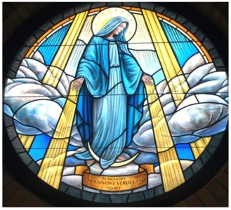 Assumption parish, new stained glass - Mississippi Catholic