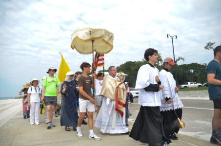 Traversing the U.S., eucharistic pilgrimage plants seeds of mission on Gulf Coast